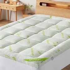 4inch bamboo mattress topper - bamboo,