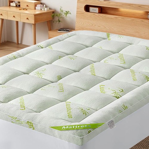 4inch bamboo mattress topper - bamboo,