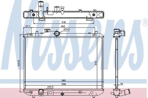 Nissens radiator for suzuki - nissens,
