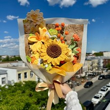 Handmade Crochet Sunflower