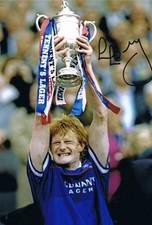 Signed Colin Hendry Glasgow Rangers Autograph Photo Dundee Blackburn Man City
