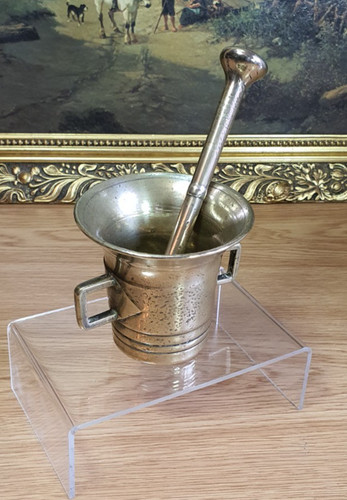 Brass pestle and mortar - brass, dual