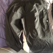 BLACK CHEF TROUSER Catering Elasticated Waist Kitchen Chefs Trousers 3 Pockets