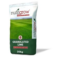 20KG Granulated Garden Lime for Lawns - Correct Soil pH - FAST ACTING