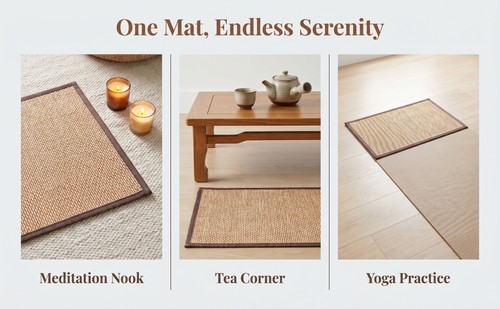 Tatami cushion bamboo - cushion,