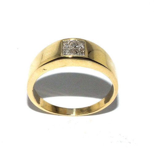 Gents mens 18ct - 18ct, yellow