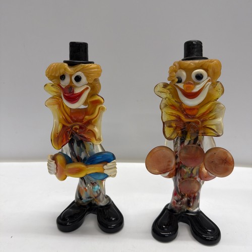 Set murano glass clown - set,