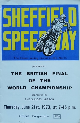 Sheffield speedway programme - speedway,