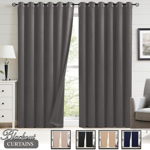 Blackout eyelet curtains - blackout,