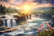 SUNSET WATERFALL CANVAS