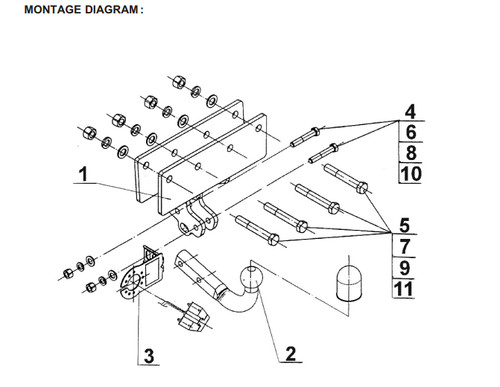 Swan tow bar for - tow,