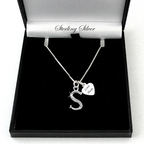 Letter necklace with - necklace,