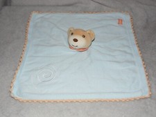 Kaloo bear comforter soft toy blue teddy blankie