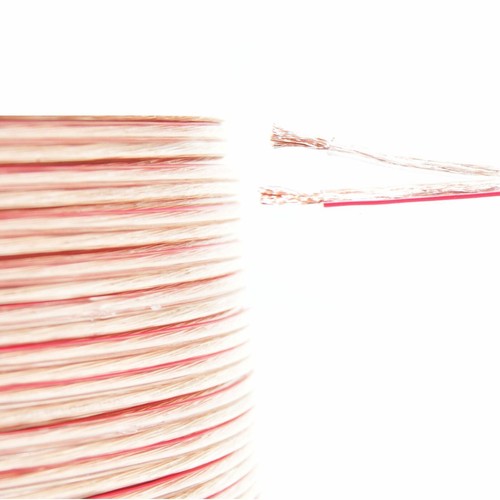 Ofc 30m transparent 75mm2 - 2x, 0.75mm2