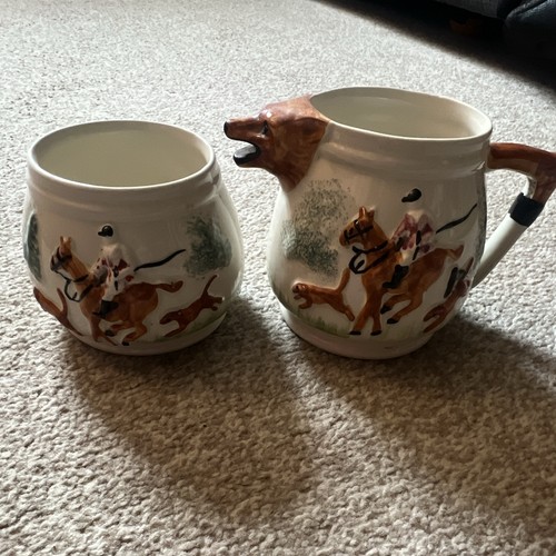Ceramic 2pc jug cup set - jug, &