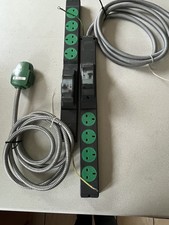 2x Electrak 4 Gang Socket Module Extension Cable + C20 RCBO module & plug/Lead