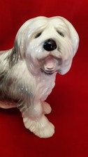 Super Ceramic Old English Sheepdog Figurine By Coopercraft - Great Condition