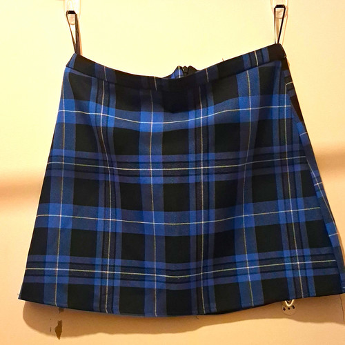 Primark blue black check - &,