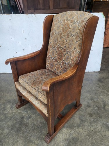 Vintage small country oak wing