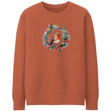 Christmas robin wreath womens - robin,