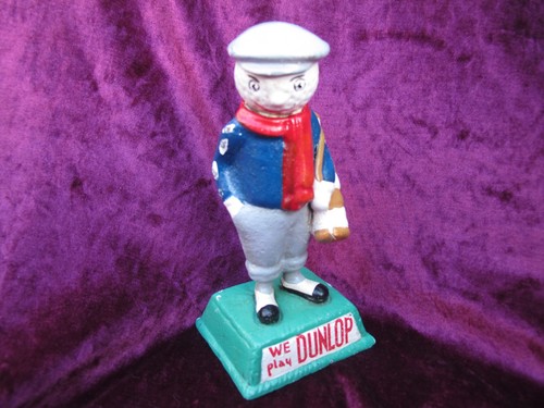 Vintage cast metal golfer we - golfer, 'we