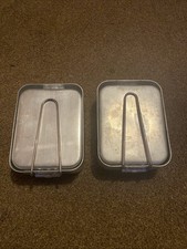 X2 Pairs Of British Army Mess Tins Used Good Condition