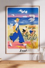 Deal Kent Risograph Print A3 | Seaside Wall Art Coastal Illustration Poster