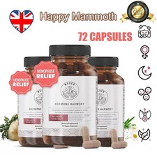 Happy Mammoth Hormone Harmony Natural Hormonal Support Women 72 Vegan Caps