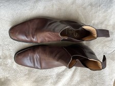 Church's England 'Amberley' Chelsea Boots Mens UK 10 F Black Leather Ankle