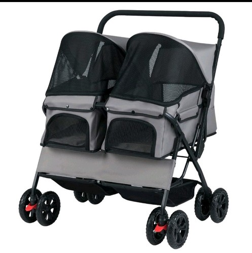 Costway double pet stroller - costway,