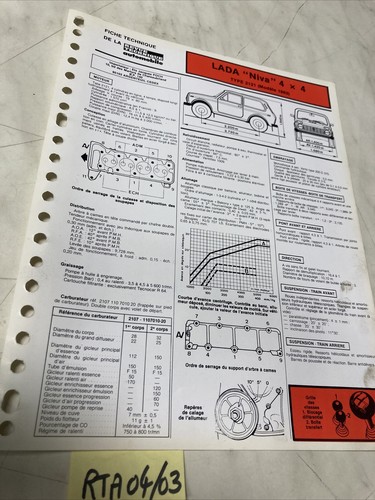 Automobile technical sheet - technical,