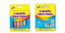 Pack of 6 Assorted Metallic