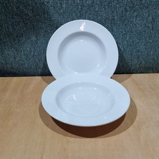Sebring Large White Porcelain Pasta Bowls 32cm - Set Of Two