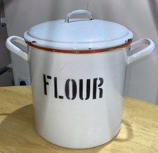 Large vintage flour tin