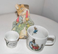 Wedgwood Beatrix Potter 'Nursery' Mug & Eggcup - Peter Rabbit- Vintage Pretty GC