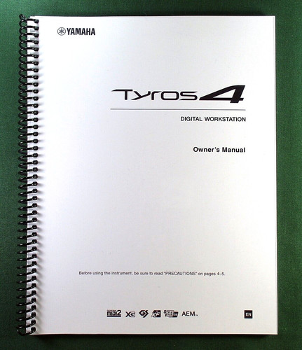 Yamaha tyros owner manual - tyros, 4