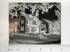 Vintage 5x4 Glass Negative New Homes Residential Neighborhood Circa 1901