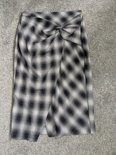 Next Navy Midi Wrap Skirt with