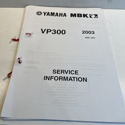 Yamaha vp300 2003 - vp300, vp