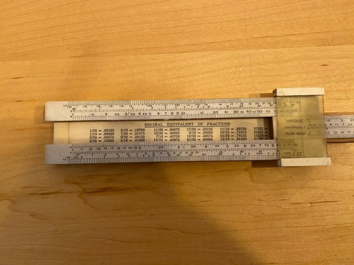 Pocket vintage slide rule - pocket,