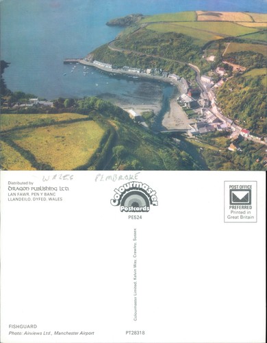 Aerial view fishguard - of,