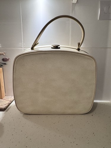 Vintage vanity case - case, cream