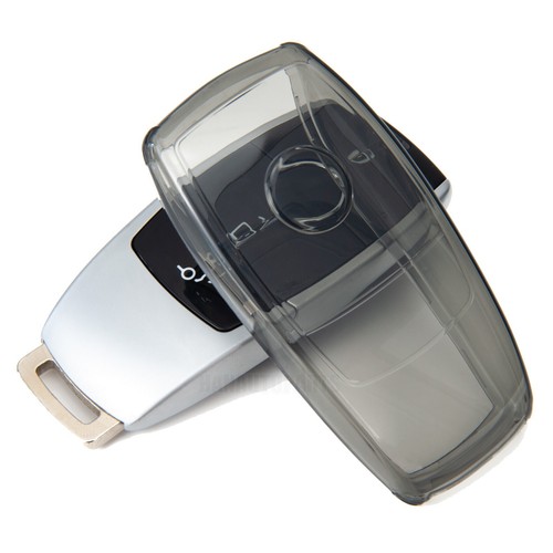 Transparent black tpu key fob - key,