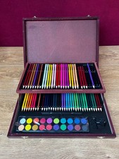 Crawford & Black Art Set in Wooden Box in Good Condition