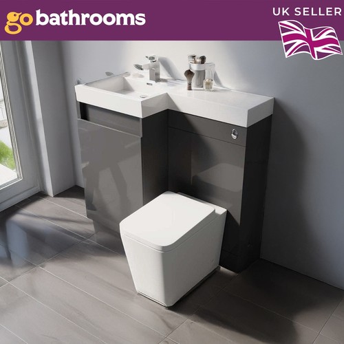 Grey gloss bathroom sink - gloss, and