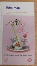 2002 Jun 'Golden Jubilee' London Underground Tube Map Mint Condition