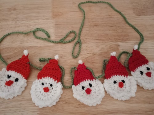 Santa claus bunting - claus, garland