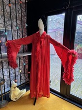 Red Feather Boa Coat Ex