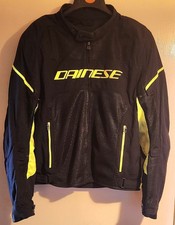 Dainese Mens Air Frame D1 Textile Jacket Black/Fluo-Yellow Size 56