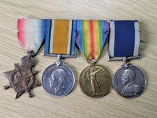 WW1 medals to Hann, RMLI, 1915